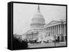 Horse-Drawn Carriages at U. S. Capitol-null-Framed Stretched Canvas