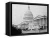 Horse-Drawn Carriages at U. S. Capitol-null-Framed Stretched Canvas