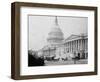 Horse-Drawn Carriages at U. S. Capitol-null-Framed Photographic Print