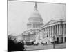 Horse-Drawn Carriages at U. S. Capitol-null-Mounted Photographic Print
