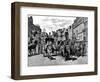 Horse-Drawn Carriages in Piccadilly, London, 1883-null-Framed Art Print