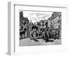 Horse-Drawn Carriages in Piccadilly, London, 1883-null-Framed Art Print