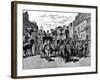 Horse-Drawn Carriages in Piccadilly, London, 1883-null-Framed Art Print