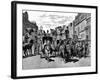 Horse-Drawn Carriages in Piccadilly, London, 1883-null-Framed Art Print