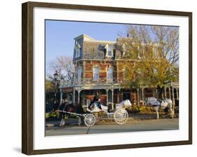 Horse-Drawn Carriages, Toronto, Ontario, Canada, North America-Sylvain Grandadam-Framed Photographic Print