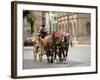 Horse Drawn Carriages, Weimar, Thuringen, Germany-Walter Bibikow-Framed Photographic Print