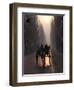 Horse Drawn Cart Makes its Way Toward the Center of the City on a Cold Morning in Srinagar, India-null-Framed Photographic Print