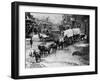 Horse Drawn Covered Wagon-null-Framed Premium Photographic Print