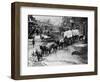 Horse Drawn Covered Wagon-null-Framed Photographic Print