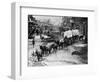 Horse Drawn Covered Wagon-null-Framed Photographic Print