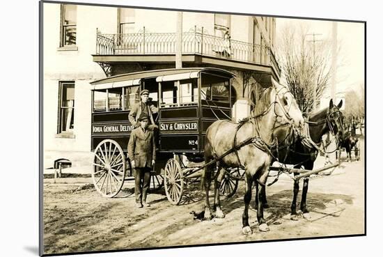 Horse-Drawn Delivery Van-null-Mounted Premium Giclee Print