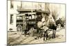 Horse-Drawn Delivery Van-null-Mounted Art Print