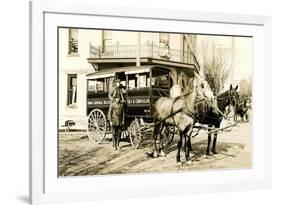 Horse-Drawn Delivery Van-null-Framed Art Print