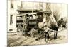 Horse-Drawn Delivery Van-null-Mounted Art Print