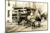 Horse-Drawn Delivery Van-null-Mounted Art Print