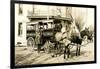 Horse-Drawn Delivery Van-null-Framed Art Print