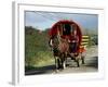 Horse-Drawn Gypsy Caravan, Dingle Peninsula, County Kerry, Munster, Eire (Republic of Ireland)-Roy Rainford-Framed Photographic Print