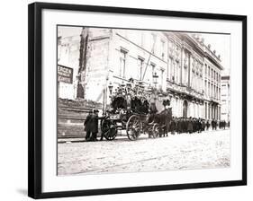 Horse-Drawn Hearse, Antwerp, 1898-James Batkin-Framed Photographic Print