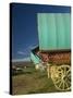 Horse Drawn Hooped Caravan, Appleby Annual Horse Fair, Eden Valley, Lake District, Cumbria, England-James Emmerson-Stretched Canvas