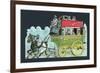 Horse-Drawn London Bus-null-Framed Giclee Print