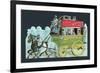 Horse-Drawn London Bus-null-Framed Giclee Print