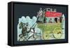 Horse-Drawn London Bus-null-Framed Stretched Canvas