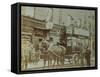 Horse-Drawn Omnibus and Passengers, London, 1900-null-Framed Stretched Canvas