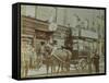 Horse-Drawn Omnibus and Passengers, London, 1900-null-Framed Stretched Canvas