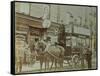 Horse-Drawn Omnibus and Passengers, London, 1900-null-Framed Stretched Canvas