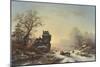 Horse-Drawn Sledge in the Snow-Frederik Marianus Kruseman-Mounted Giclee Print