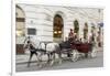 Horse-Drawn Tourist Carriage Near Hofburg, Vienna, Austria-Charles Bowman-Framed Photographic Print