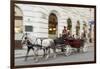 Horse-Drawn Tourist Carriage Near Hofburg, Vienna, Austria-Charles Bowman-Framed Photographic Print