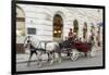 Horse-Drawn Tourist Carriage Near Hofburg, Vienna, Austria-Charles Bowman-Framed Photographic Print