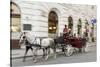 Horse-Drawn Tourist Carriage Near Hofburg, Vienna, Austria-Charles Bowman-Stretched Canvas
