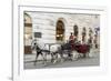 Horse-Drawn Tourist Carriage Near Hofburg, Vienna, Austria-Charles Bowman-Framed Photographic Print