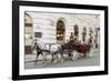 Horse-Drawn Tourist Carriage Near Hofburg, Vienna, Austria-Charles Bowman-Framed Photographic Print