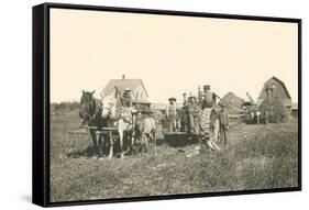 Horse-Drawn Tractor-null-Framed Stretched Canvas