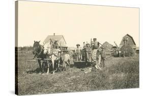 Horse-Drawn Tractor-null-Stretched Canvas