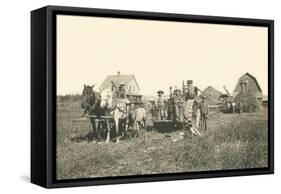 Horse-Drawn Tractor-null-Framed Stretched Canvas