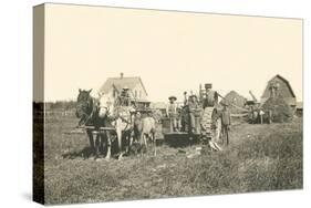 Horse-Drawn Tractor-null-Stretched Canvas