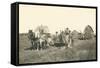 Horse-Drawn Tractor-null-Framed Stretched Canvas