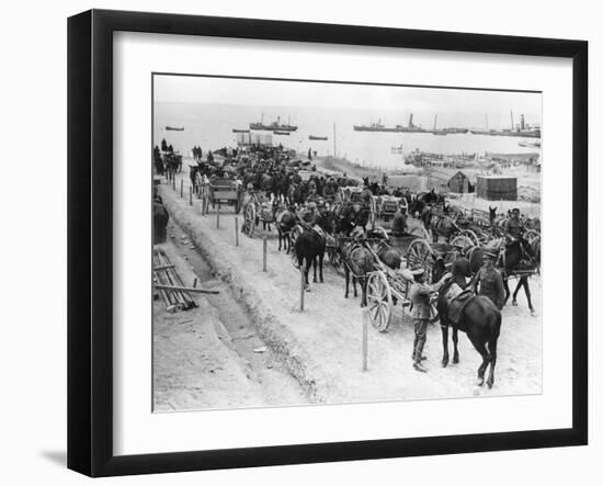 Horse Drawn Transportation, Allied Operations in the Dardanelles, Turkey, 1915-1916-null-Framed Giclee Print