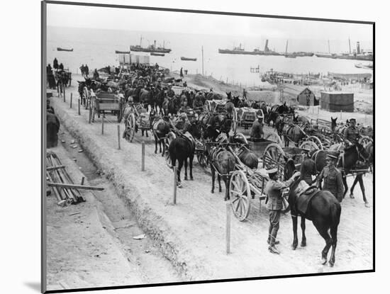 Horse Drawn Transportation, Allied Operations in the Dardanelles, Turkey, 1915-1916-null-Mounted Giclee Print