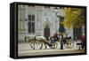 Horse-Drawn Trap, Bruges, Belgium-Tom Ang-Framed Stretched Canvas