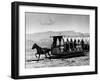 Horse Drawn Trolley in Downtown, Along Gulf of Izmir-Alfred Eisenstaedt-Framed Photographic Print