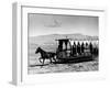 Horse Drawn Trolley in Downtown, Along Gulf of Izmir-Alfred Eisenstaedt-Framed Photographic Print