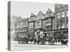 Horse Drawn Vehicles and Barrows in Borough High Street, London, 1904-null-Stretched Canvas