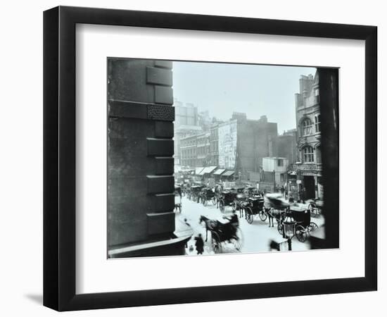 Horse-Drawn Vehicles in High Holborn, London, 1898-null-Framed Photographic Print