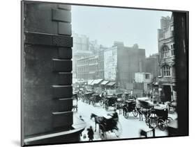 Horse-Drawn Vehicles in High Holborn, London, 1898-null-Mounted Photographic Print