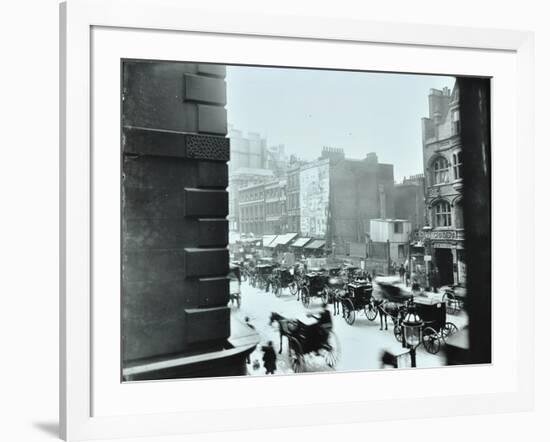 Horse-Drawn Vehicles in High Holborn, London, 1898-null-Framed Photographic Print